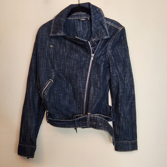KATE SPADE SATURDAY BELTED JEAN JACKET W ZIPPER - Picture 5 of 12